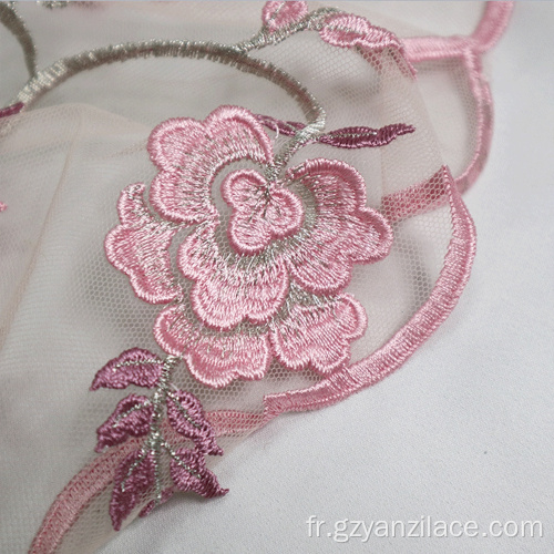 Tissu Lace Lace Fuchsia Rose Rose